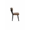 Scaun living, tapitat cu stofa, c523, maro