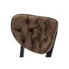 Scaun living, tapitat cu stofa, c523, maro