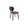 Scaun living, tapitat cu stofa, c523, maro