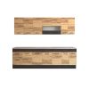 Bucatarie greta 260 cm, stejar/antracit, blat travertin