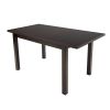 Set masa extensibila 120x150cm cu 4 scaune tapitate, mb-13 max5 si s-38 boss4 w15, wenge, lemn masiv, stofa