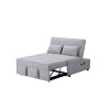 Canapea extensibila Cora, material textil, gri, 120x117x94 cm