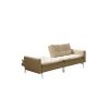 Canapea extensibila Zuni, material textil, bej, 204x91x85 cm