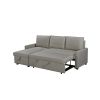 Coltar extensibil Ami, material textil, gri, 203x130x88 cm