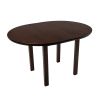 Set masa extensibila 100 x 130 cm cu 4 scaune tapitate, mb-12 poli1 si s-38 boss4 w15, wenge, lemn masiv, stofa