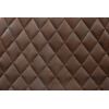 Set masa extensibila v 160x200 cm, lemn masiv alb/negru, blat din mdf cu 6 scaune dining s-153, tapiterie maro