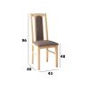 Set masa extensibila 140x180cm cu 6 scaune tapitate, mb-21 modena1 si s-37 boss7 s6, sonoma, lemn masiv de fag, stofa
