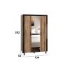 Dressing Omega, Nuc Lyon, Cu oglinda, 130x202x52 cm