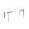 Masa extensibila living Erwa, Alb, 130/170x80 cm