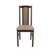 Set masa extensibila 120x150cm cu 4 scaune tapitate, mb-13 max5 si s-37 boss7 o2, nuc, lemn masiv, stofa