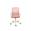 Scaun birou S-196, Roz, 100x44.5x48 cm, Material Textil