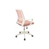 Scaun birou S-196, Roz, 100x44.5x48 cm, Material Textil