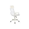 Scaun birou S-191, 116x45x49 cm, Alb, Material Textil