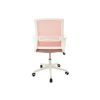 Scaun birou S-196, Roz, 100x44.5x48 cm, Material Textil
