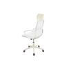 Scaun birou S-191, 116x45x49 cm, Alb, Material Textil