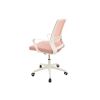 Scaun birou S-196, Roz, 100x44.5x48 cm, Material Textil