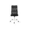 Scaun birou S-191, 116x45x49 cm, Negru, Material Textil