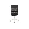Scaun birou S-191, 116x45x49 cm, Negru, Material Textil