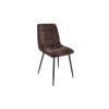 Scaun bucatarie Tapitat S-208, Stofa, Maro