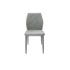 Scaun tapitat S-213, Stofa, Gri deschis