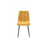 Set 4 scaune bucatarie Tapitat S-208, Stofa, Galben