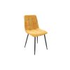 Set 4 scaune bucatarie Tapitat S-208, Stofa, Galben