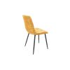 Set 4 scaune bucatarie Tapitat S-208, Stofa, Galben