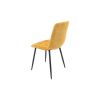 Set 4 scaune bucatarie Tapitat S-208, Stofa, Galben