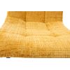 Set 4 scaune bucatarie Tapitat S-208, Stofa, Galben