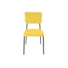 Set 2 scaune bucatarie Tapitat S-211, Stofa, Mustar