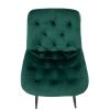 Set 4 scaune bucatarie tapitat S-212, Stofa, Verde