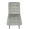 Scaun bucatarie tapitat S-214, Stofa, Gri