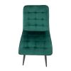 Set 4 scaune bucatarie tapitat S-214, Stofa, Verde [CLONE]
