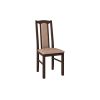 Set masa extensibila Kan 100x135 cm, lemn masiv, culoare nuc, blat din mdf cu 4 scaune tapitate S-37 Boss7 o15, stofa