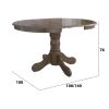 Set masa extensibila Kan 100x135 cm, lemn masiv, culoare nuc, blat din mdf cu 4 scaune tapitate S-37 Boss7 o15, stofa