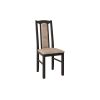 Set masa extensibila Kan 100x135 cm, lemn masiv, culoare wenge, blat din mdf cu 4 scaune tapitate S-37 Boss7 w2, stofa