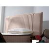 Pat Melia cu saltea 160 x 200 , tapitat, culoare cappucino
