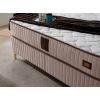 Pat Melia cu saltea 160 x 200 , tapitat, culoare cappucino