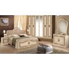 Dormitor luisa, bej, dulap cu 6 usi, pat 160x200 cm, 2 noptiere, comoda