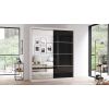 Dressing Ovidiu 31, 183x218x61 cm, culoare alb/negru