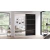 Dressing Ovidiu 31, 203x218x61 cm, culoare alb/negru
