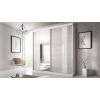 Dressing Ovidiu 32, 183x218x61 cm, culoare alb/gri