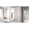 Dressing Ovidiu 32, 203x218x61 cm, culoare alb/gri