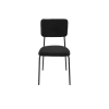 Set 4 scaune, tapitate cu stofa, s-209, negru