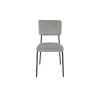 Set 4 Scaune bucatarie, tapitat cu stofa, s-211, gri