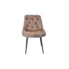 Set 4 Scaune Bucatarie Tapitat S-212, Stofa, Maro