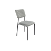 Set 4 Scaune bucatarie, tapitat cu stofa, s-211, gri