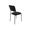 Set 2 scaune, tapitate cu stofa, s-209, negru