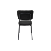 Set 4 scaune, tapitate cu stofa, s-209, negru