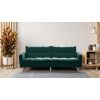 Canapea extensibila Zuni, material textil, verde, 204x91x85 cm